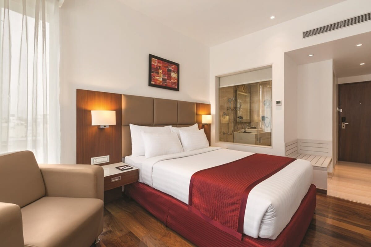 Deluxe Double room at Ramada encore bangalore domlur inner ring road